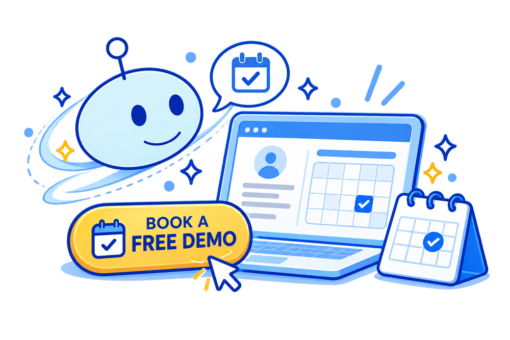 Illustration of getting in touch with the codeit team