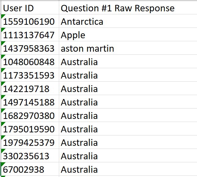 Sorting data in Excel